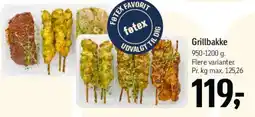 Føtex Grillbakke tilbud