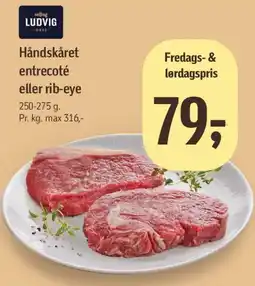 Føtex Håndskåret entrecôte eller rib-eye tilbud