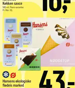 Føtex Hansens økologiske flødeis marked tilbud