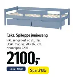 Føtex F.eks. Spiloppe juniorseng tilbud