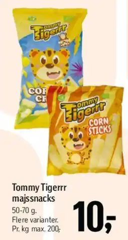 Føtex Tommy Tigerrr majssnacks tilbud
