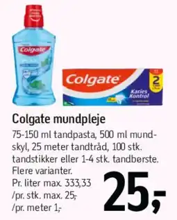 Føtex Colgate mundpleje tilbud