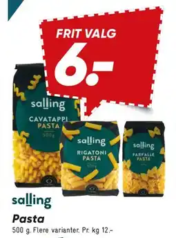 Bilka salling Pasta tilbud