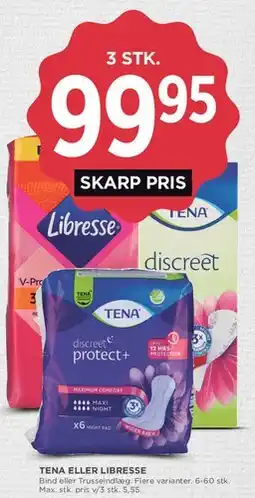 MENY TENA eller Libresse tilbud