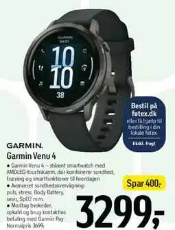 Føtex Garmin Venu 4 tilbud