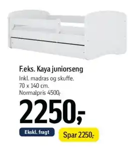 Føtex F.eks. Kaja juniorseng tilbud