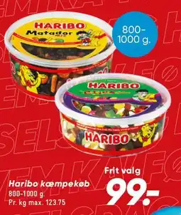 Bilka Haribo kæmpebøtte tilbud