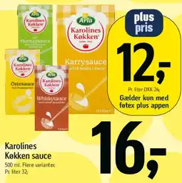 Føtex Karolines Køkken sauce tilbud