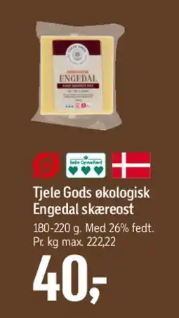 Føtex Tjele Gods økologisk Engedal skæreost tilbud