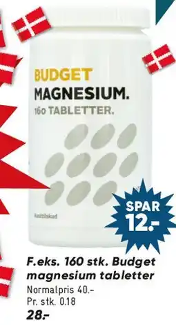 Bilka Budget Magnesium tabletter tilbud
