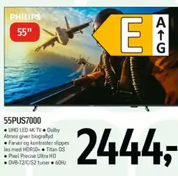 Føtex Philips 55 UHD LED 4K TV tilbud
