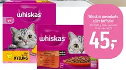 Føtex Whiskas menuboks / tørfoder tilbud