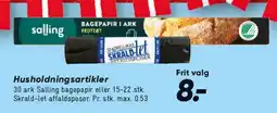 Bilka Husholdningsartikler (bagepapir / affaldsposer) tilbud