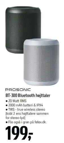 Føtex PROSONIC BT-300 Bluetooth højtaler tilbud