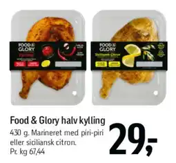 Føtex Food & Glory halv kylling tilbud