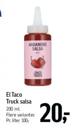 Føtex El Taco Truck salsa tilbud