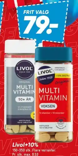 Bilka Livol multivitamin tilbud