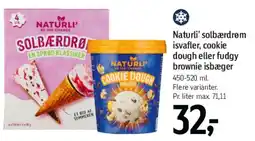 Føtex Naturlí solbærdrøm / cookie dough / fudgy brownie tilbud