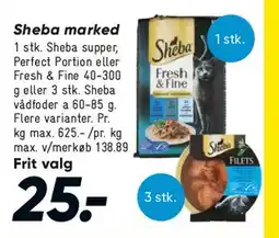 Bilka Sheba cat food (Perfect Portion / Fresh & Fine) tilbud