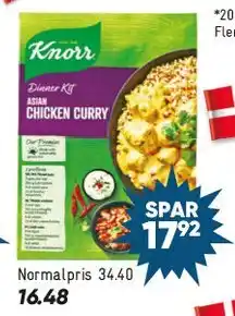 Bilka Knorr Chicken Curry (Knorr dinner kit) tilbud
