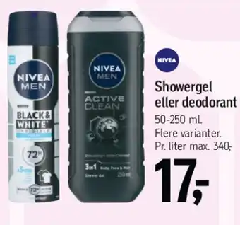 Føtex Showergel eller deodorant tilbud