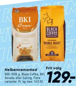 Bilka Helbønner/kaffe (BKI / Black Coffee) tilbud