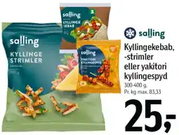 Føtex Kyllingekebab, -strimler eller yakitori kyllingespyd tilbud