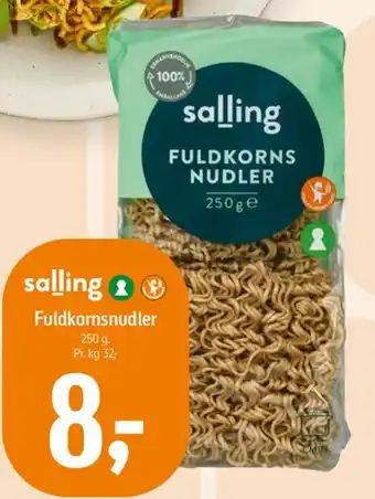 Føtex Salling fuldkornsnudler tilbud