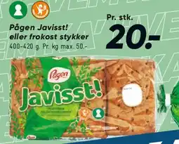 Bilka Pågen Javisst! / frokoststykker tilbud