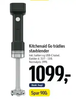 Føtex KitchenAid Go trådløs stavblender tilbud
