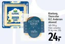 Føtex Klovborg, Them eller H.C. Andersen skiveost tilbud