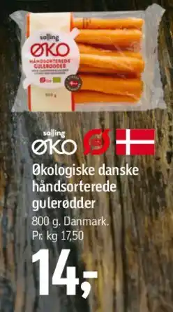 Føtex Økologiske danske håndsorterede gulerødder tilbud