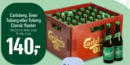 Føtex Carlsberg, Grøn Tuborg eller Tuborg Classic flasker (kasse) tilbud