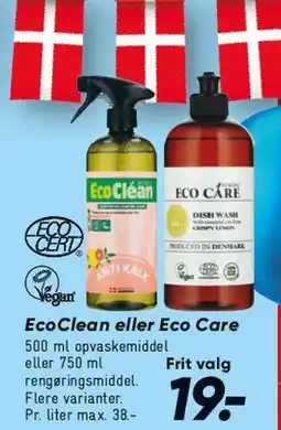 Bilka EcoClean / Eco Care (små flasker) tilbud