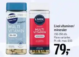 Føtex Livol vitaminer/mineraler tilbud