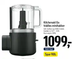 Føtex KitchenAid Go trådløs minihakker tilbud