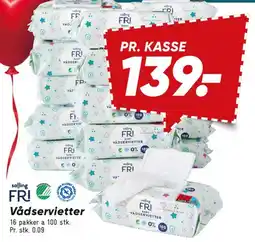 Bilka FRI vådservietter tilbud