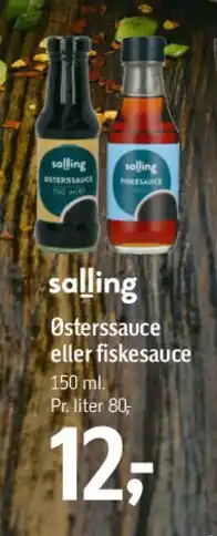 Føtex salling Østerssauce eller fiskesauce tilbud