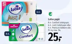 Føtex Lotus papir tilbud