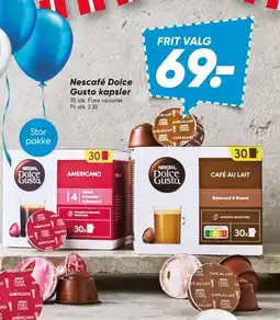Bilka Nescafé Dolce Gusto kapsler, 30 stk. tilbud