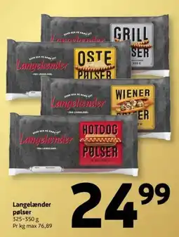 Løvbjerg Langelænder pølser tilbud