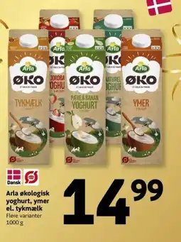 Løvbjerg Arla økologisk yoghurt, ymer el. tykmælk tilbud
