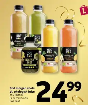 Løvbjerg God morgen shots el. økologisk juice tilbud