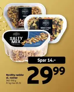 Løvbjerg Nordthy nødder el. rosiner tilbud