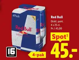 Lidl Red Bull tilbud