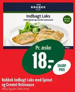Min Købmand Rahbek Indbagt Laks med Spinat og Cremet Ostesauce tilbud