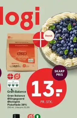 SPAR Grøn Balance Øllingegaard Økologisk Piskefløde 38% tilbud
