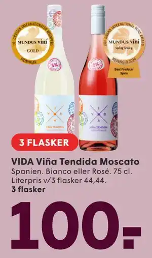SPAR VIDA Viña Tendida Moscato tilbud