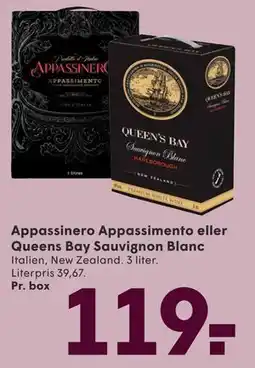 SPAR Appassinero Appassimento eller Queens Bay Sauvignon Blanc tilbud