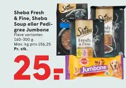 SPAR Sheba Fresh & Fine, Sheba Soup eller Pedigree Jumbone tilbud